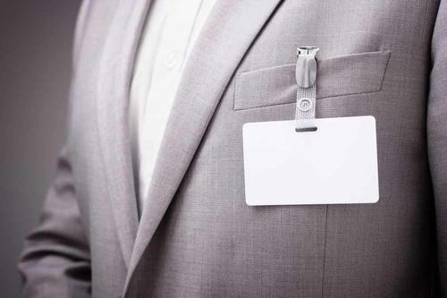 blank name tag